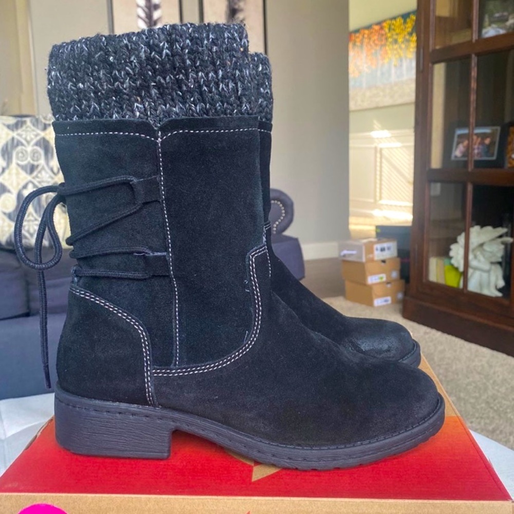 NIB COMFORTIVA SALEM Boots WOMENS 6 black ankle bootie waterproof shoes, new